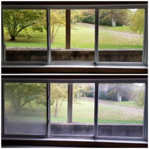 Basement windows before and after